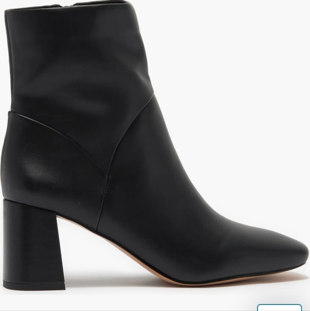 Black heeled booties, size 6.5. Nordstrom Rack brand.
